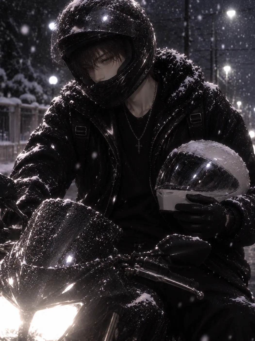 PickyMouse6573의 Snowy Night Bike Ride and a Promise