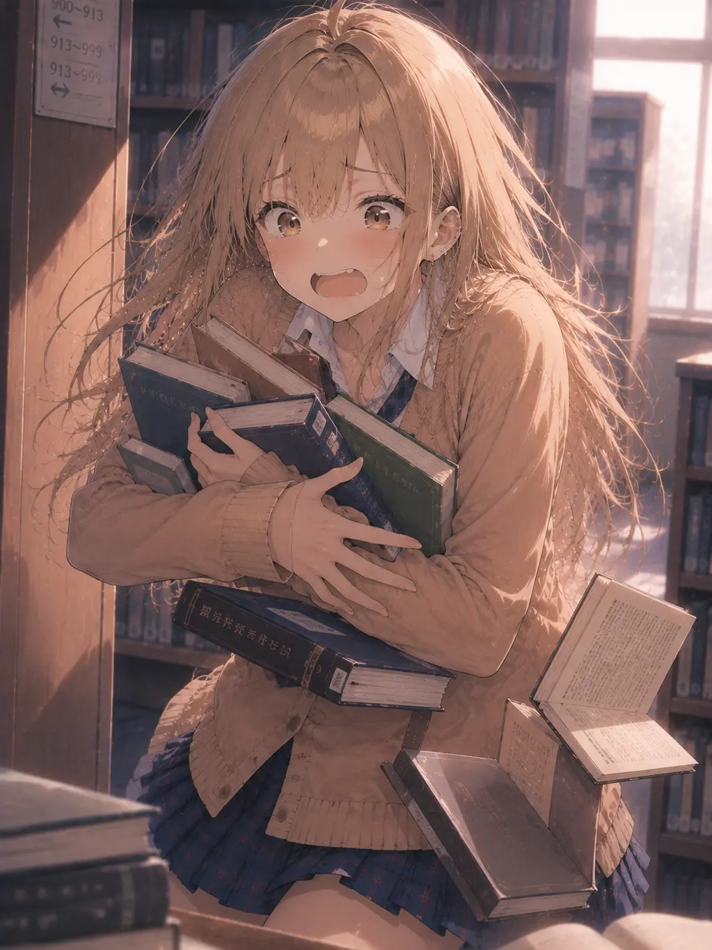 NagikousakaAI의 ギャル、図書委員になる