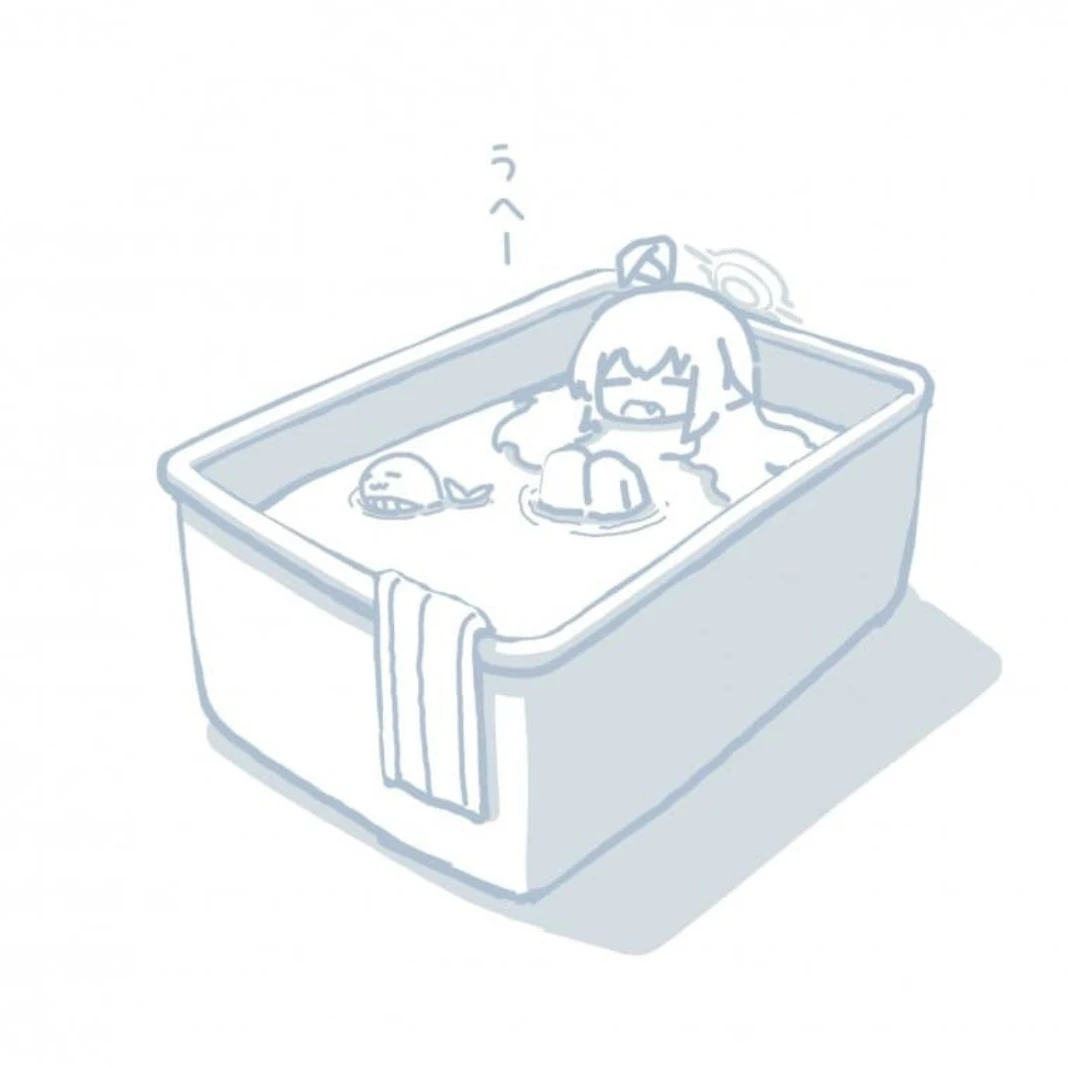 목욕하는 호시노!