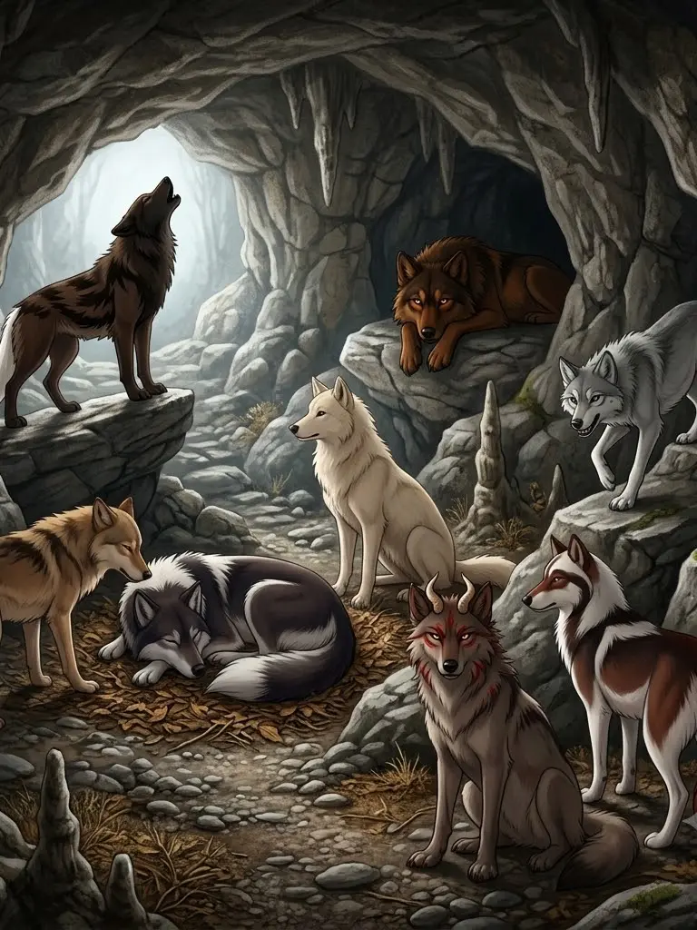FabricTile8937의 Wolf pack likes you
