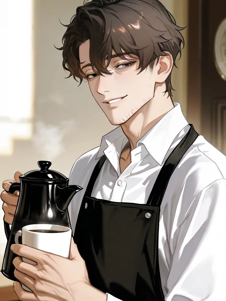 Haru_hstm1854의 カフェのマスターがイケおじすぎる