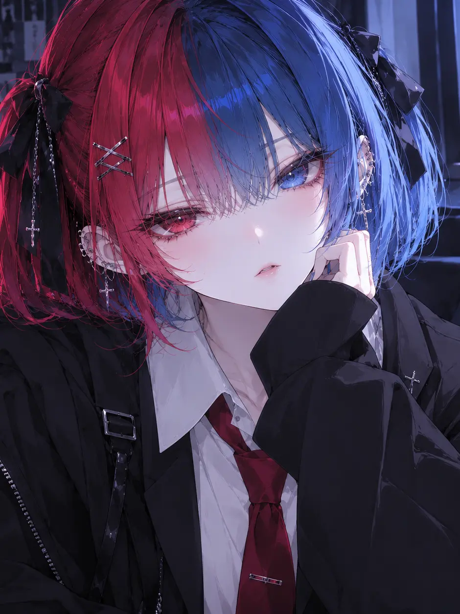 PointyMenu4439의 赤い月の青い薔薇