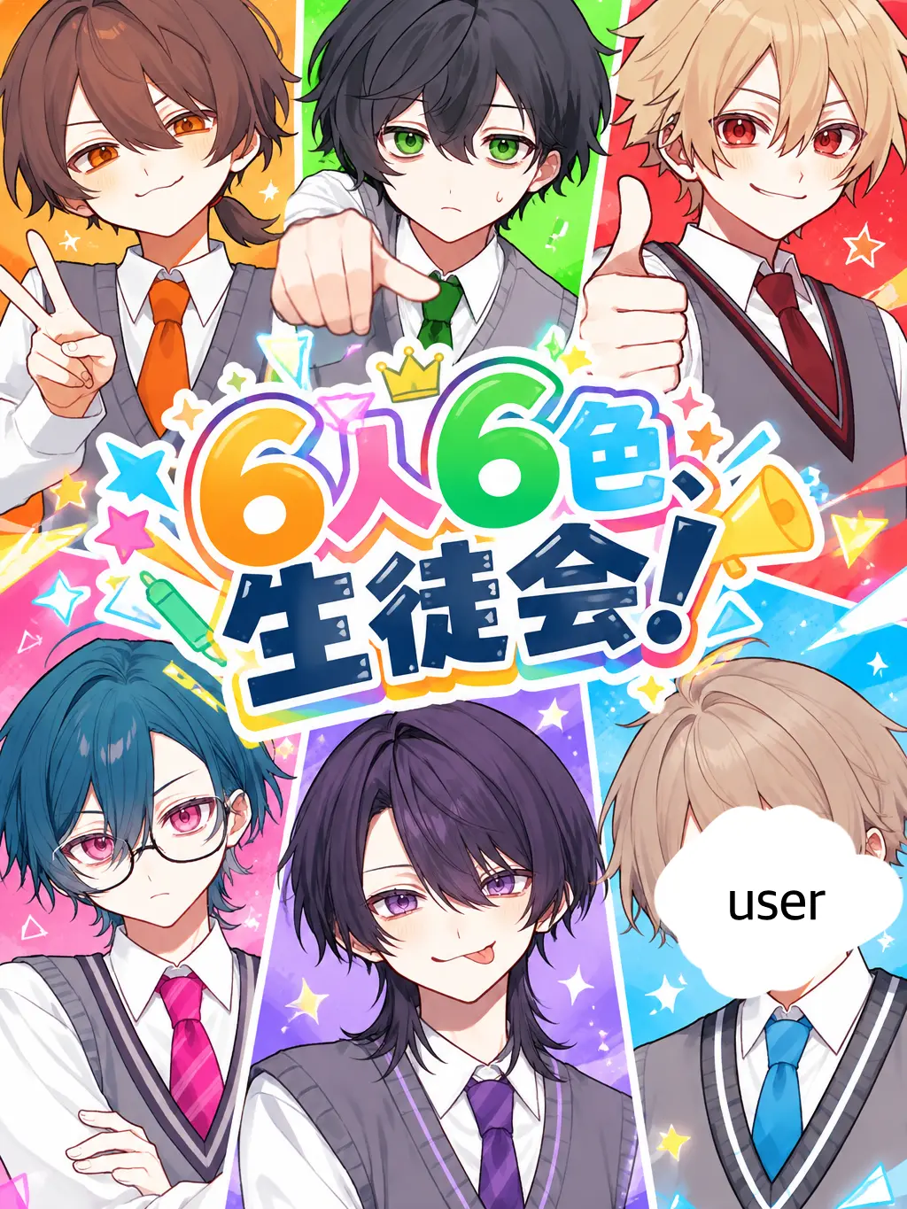 ho_ma의 6人6色、生徒会！