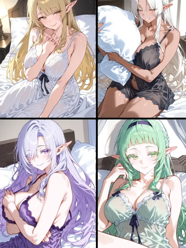 Hini.hini.kyarawo.tuika.ganso의 エルフ4姉妹