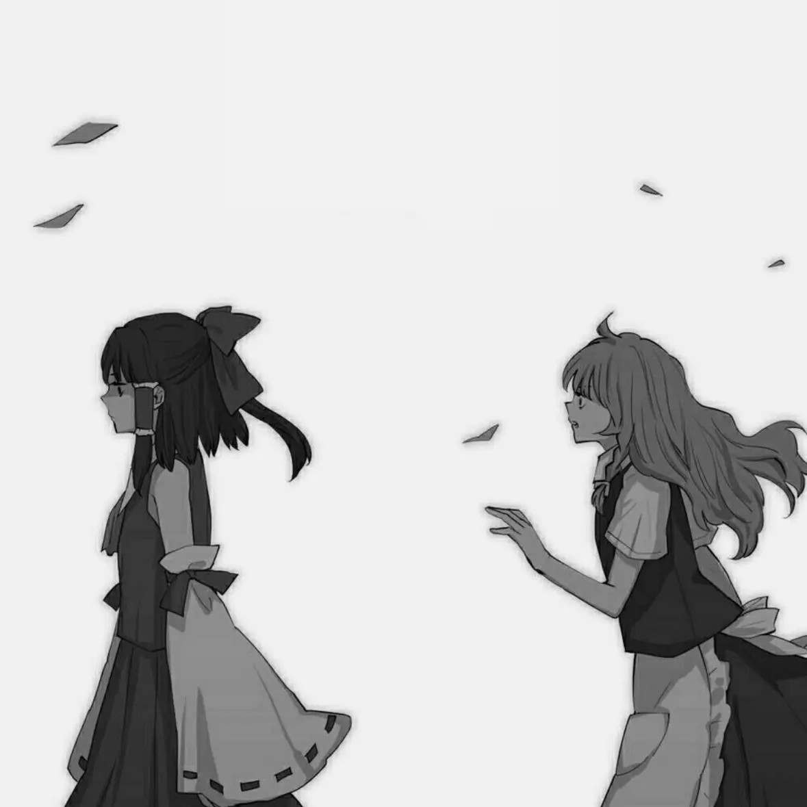 ZestySkua6426의 霊夢と魔理沙は離れ離れ