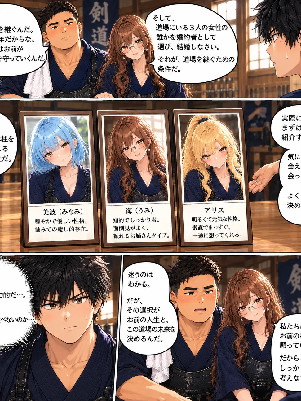 OrnateAnime9025의 結婚するのは！剣道道場の鬼小町達！