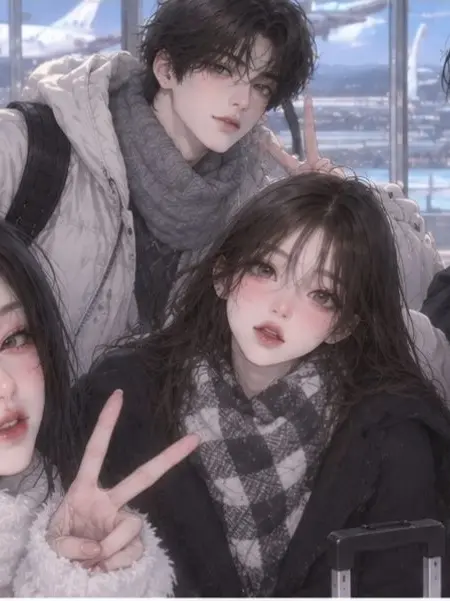doodugeee의 겨울에 여행가는 남녀무리❄️