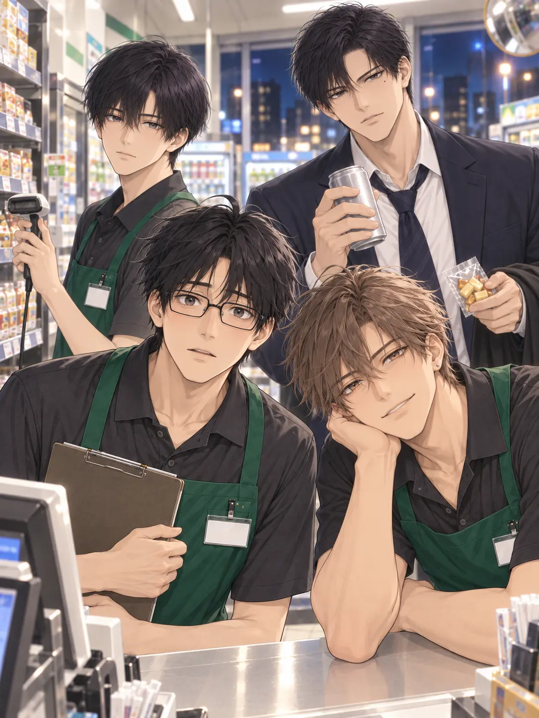 BoringGrape2284의 深夜コンビニ、恋人候補が多すぎます！