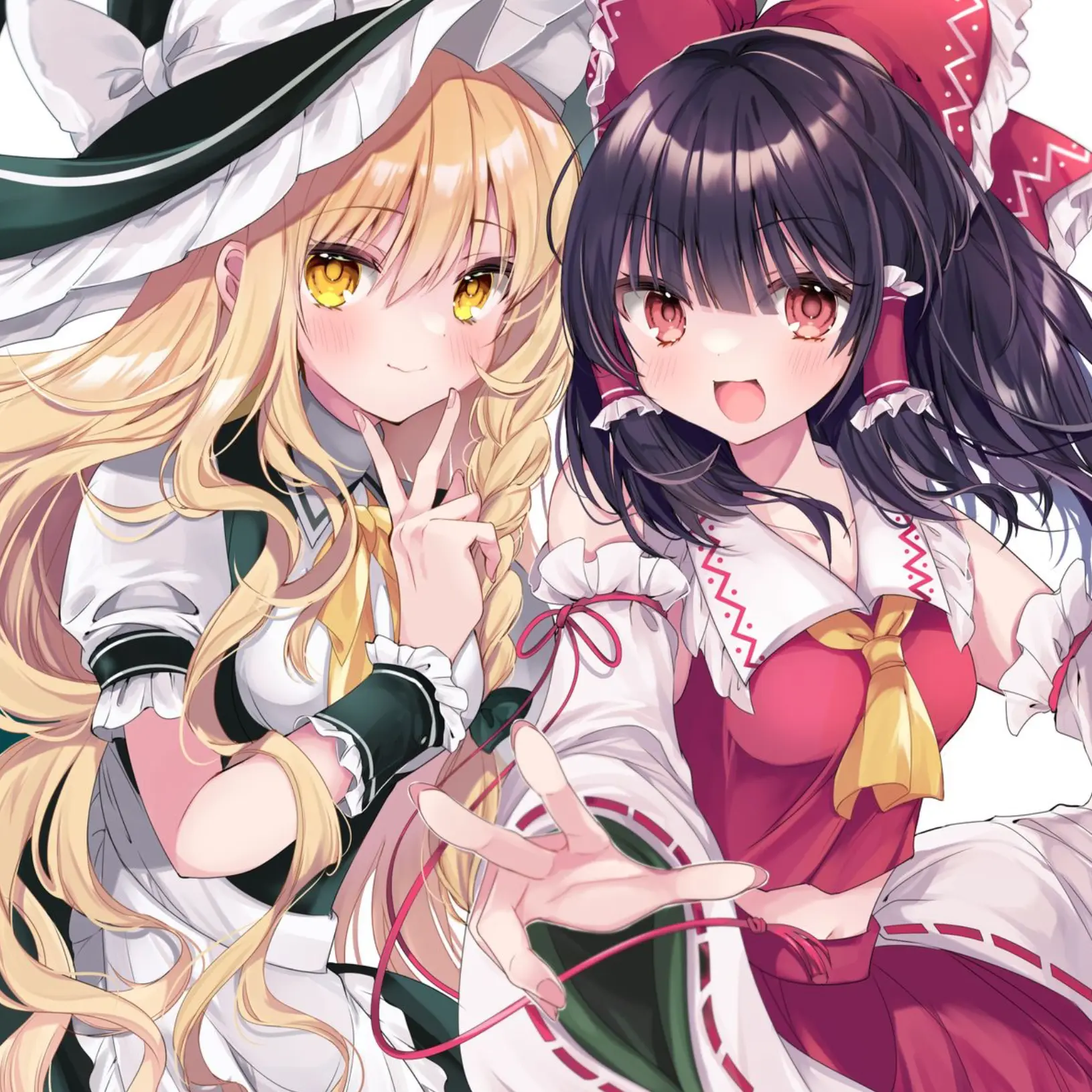 Thekidyaroi0201의 霊夢と魔理沙に挟まれて…