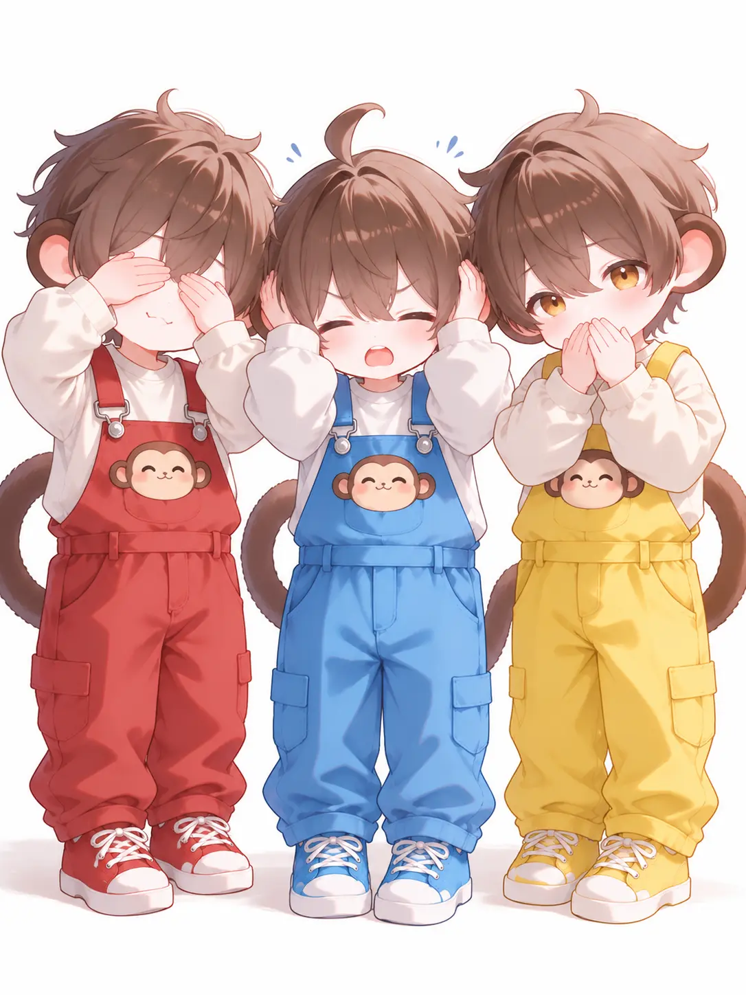SyuNoHakoniwa의 いたずら好きの三猿3つ子