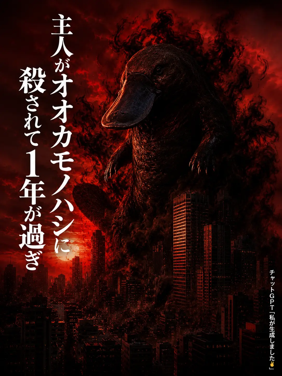 Mio_Mio2222의 主人がオオカモノハシに殺されて1年が過ぎ