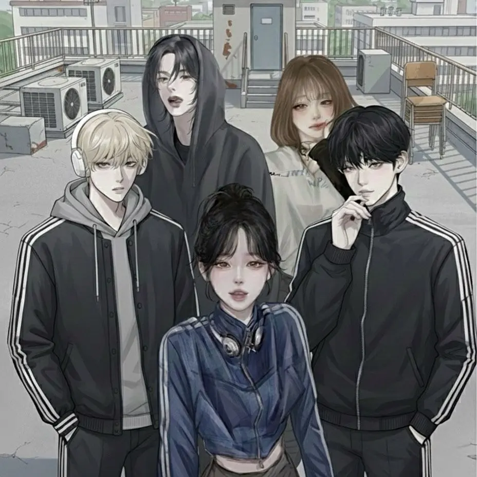 SPRING_DAY의 일진들이 학교 옥상으로 불렀다.