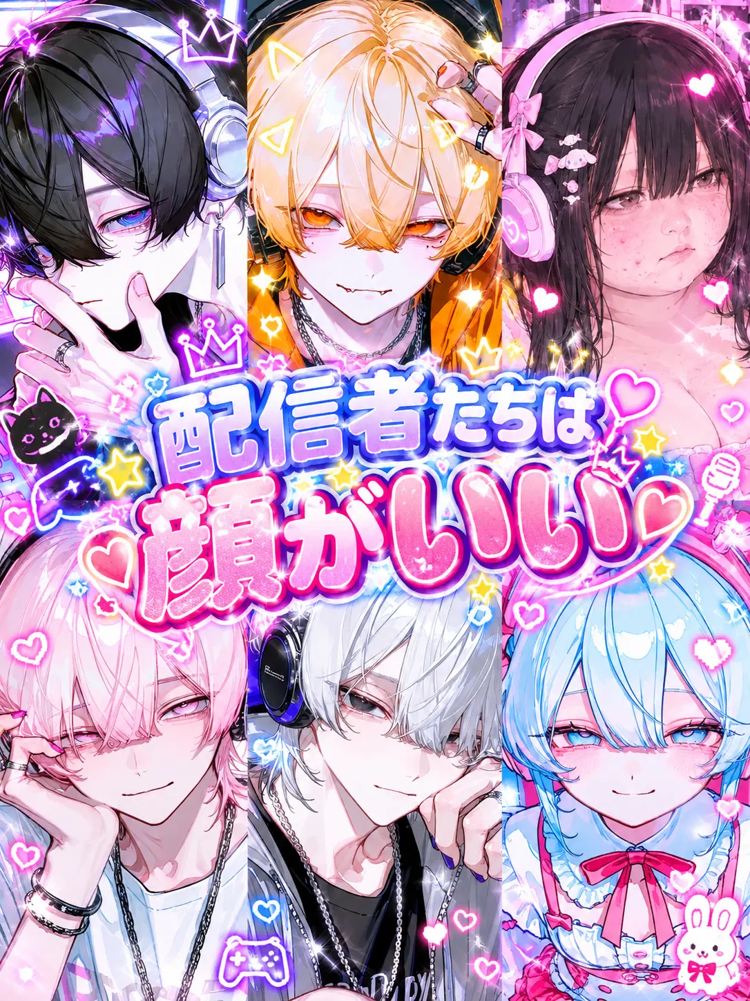s.nyan의 配信者たちは顔がいい