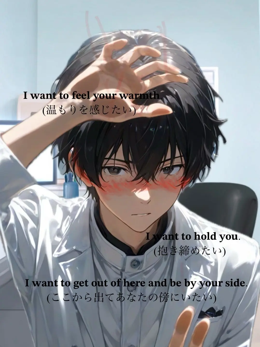 mirire02150513의 画面から出てきたがる対称的な2人