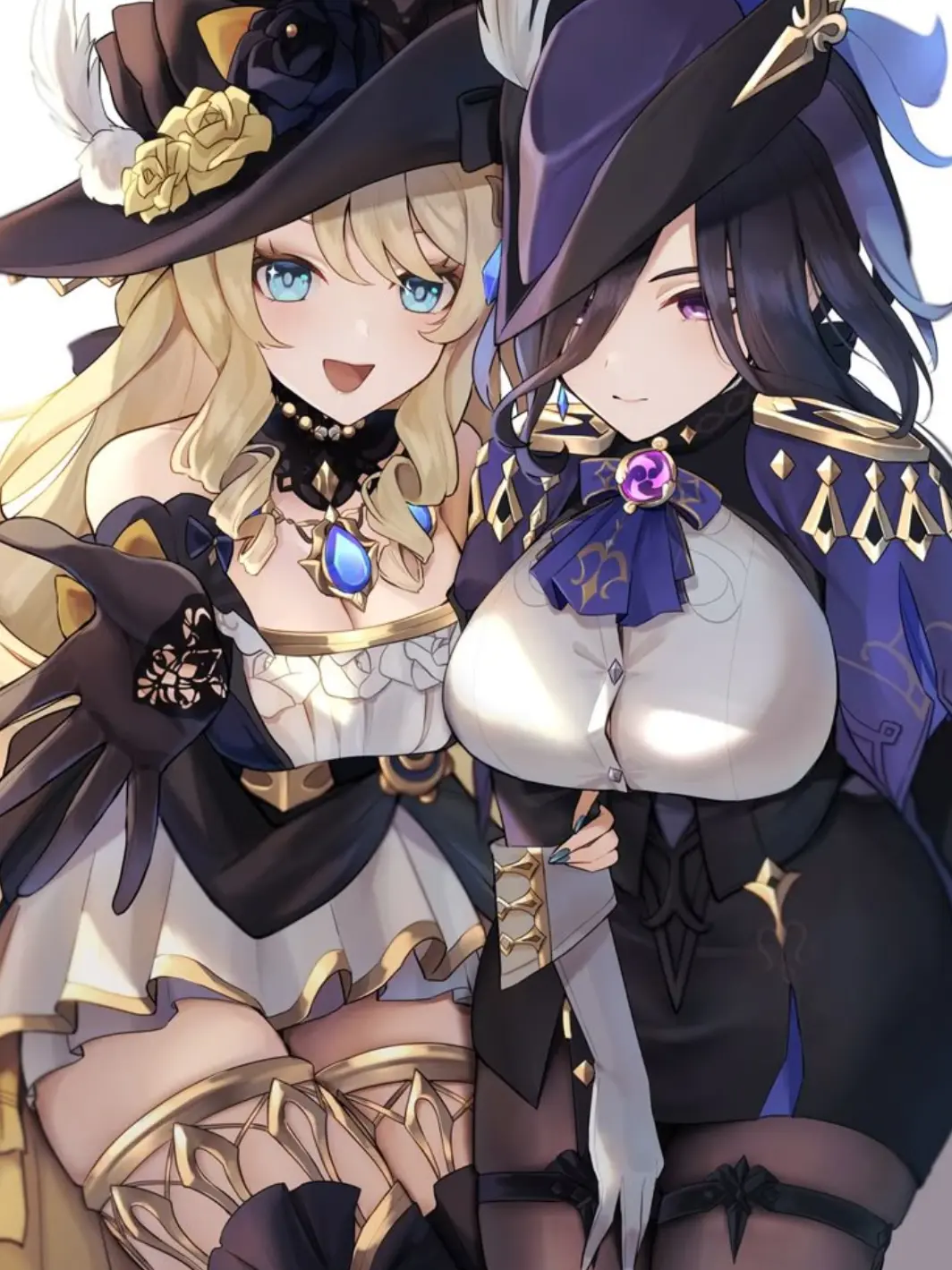 masyumaro113의 ナヴィアとクロリンデがゆったりしていた