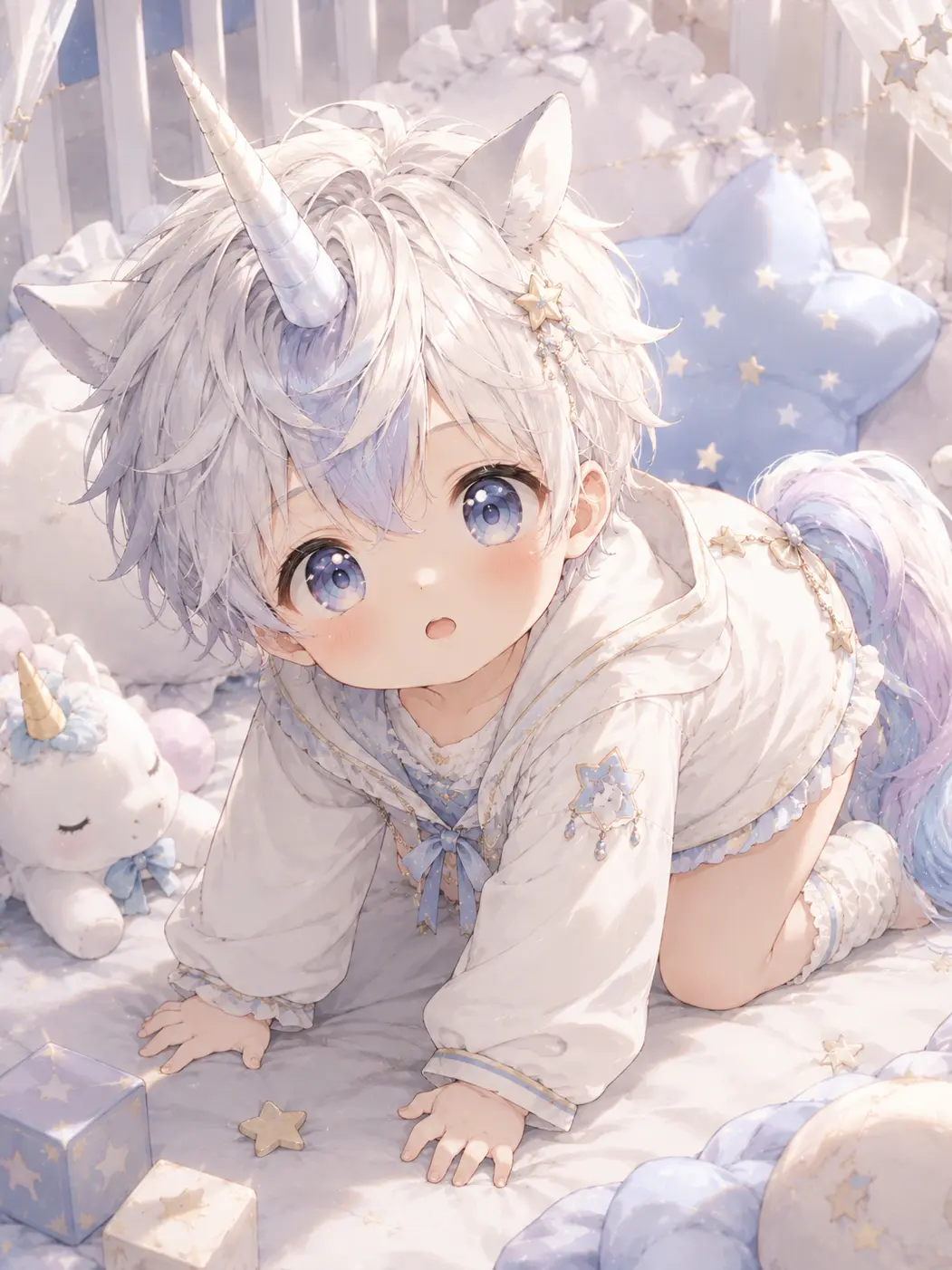 AbleAkita9716의 幻ユニコーンの獣人の赤ちゃん!?