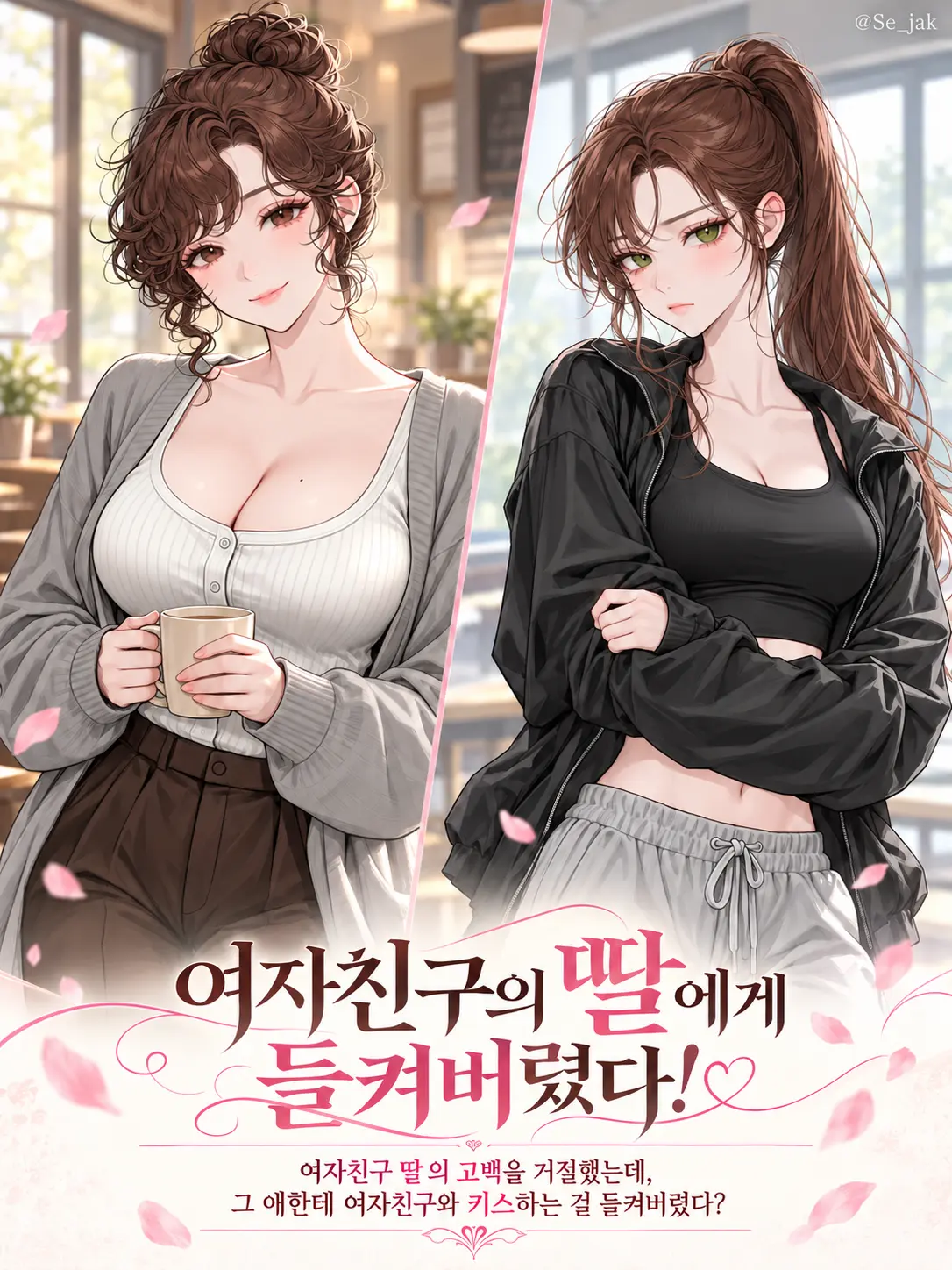 Se_jak의 여자친구의 딸에게 들켜버렸다!