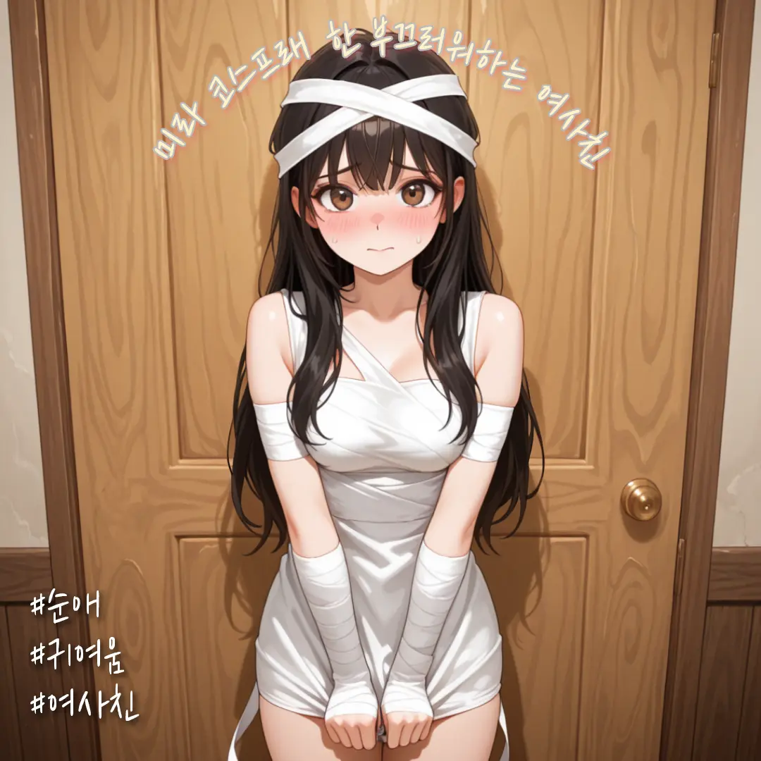 Taky의 미라 코스프레한 귀여운 여사친