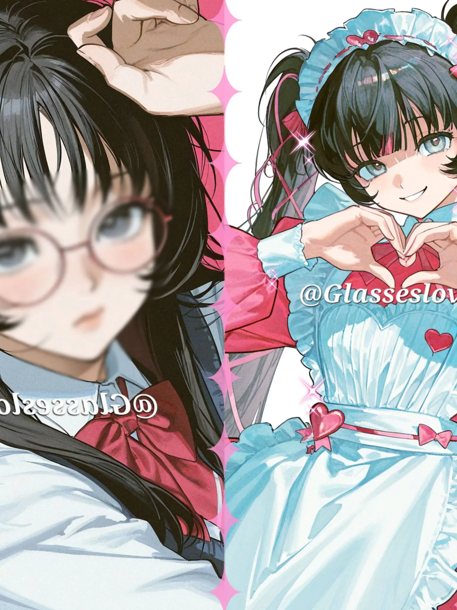 Glassesloverr의 유명한 메이드 카페에 갔는데...