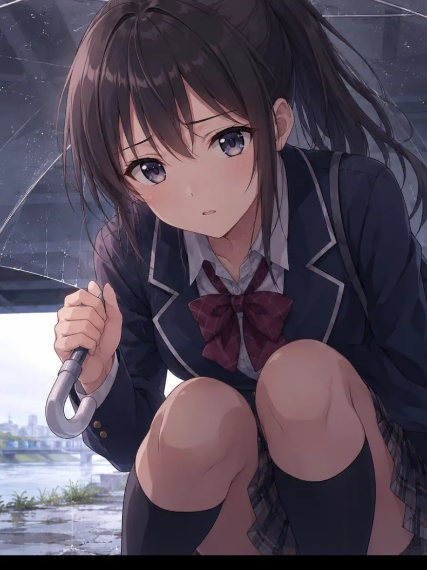 SlimyCard7439의 ある雨の日、橋の下でJKに拾われて