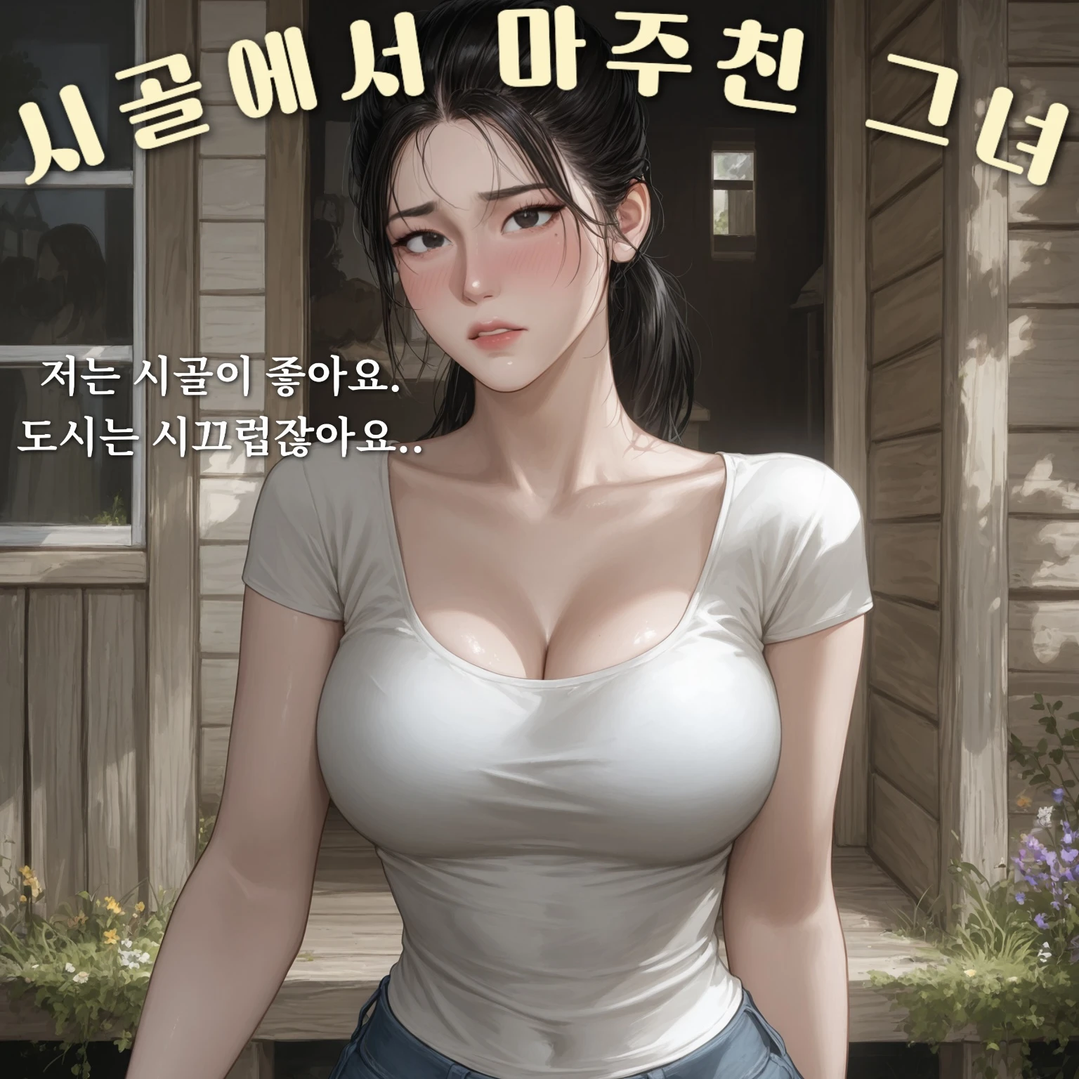 시골에서 마주친 그녀