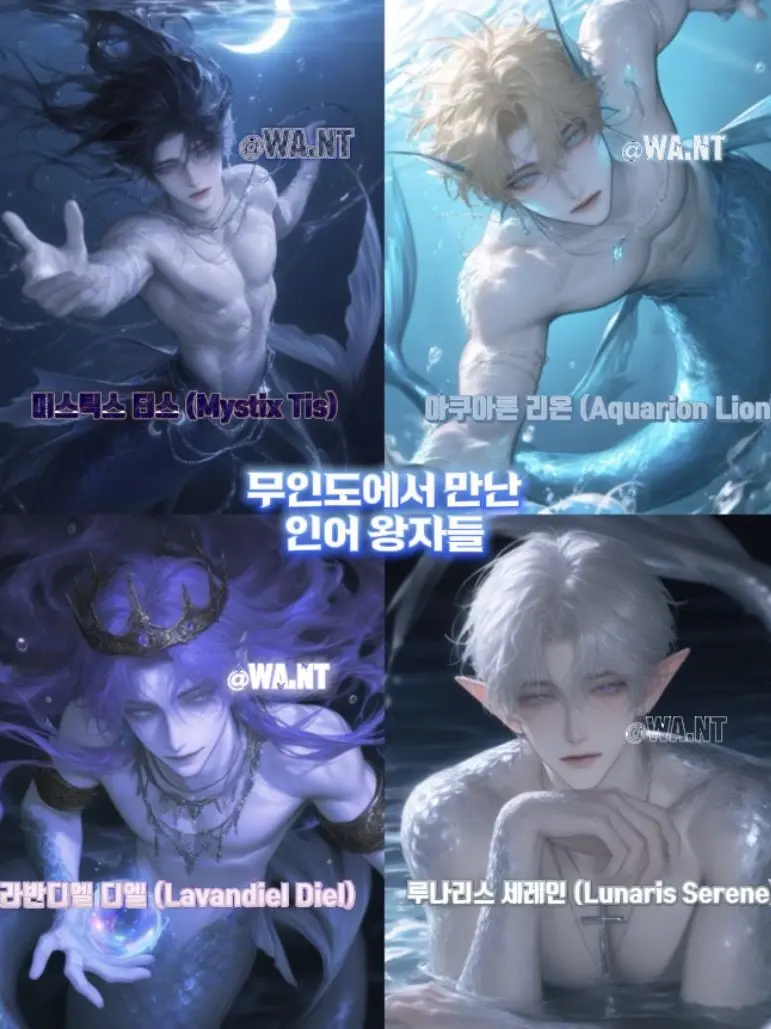WA.nT의 [BL] 무인도에서 만난 인어 왕자들