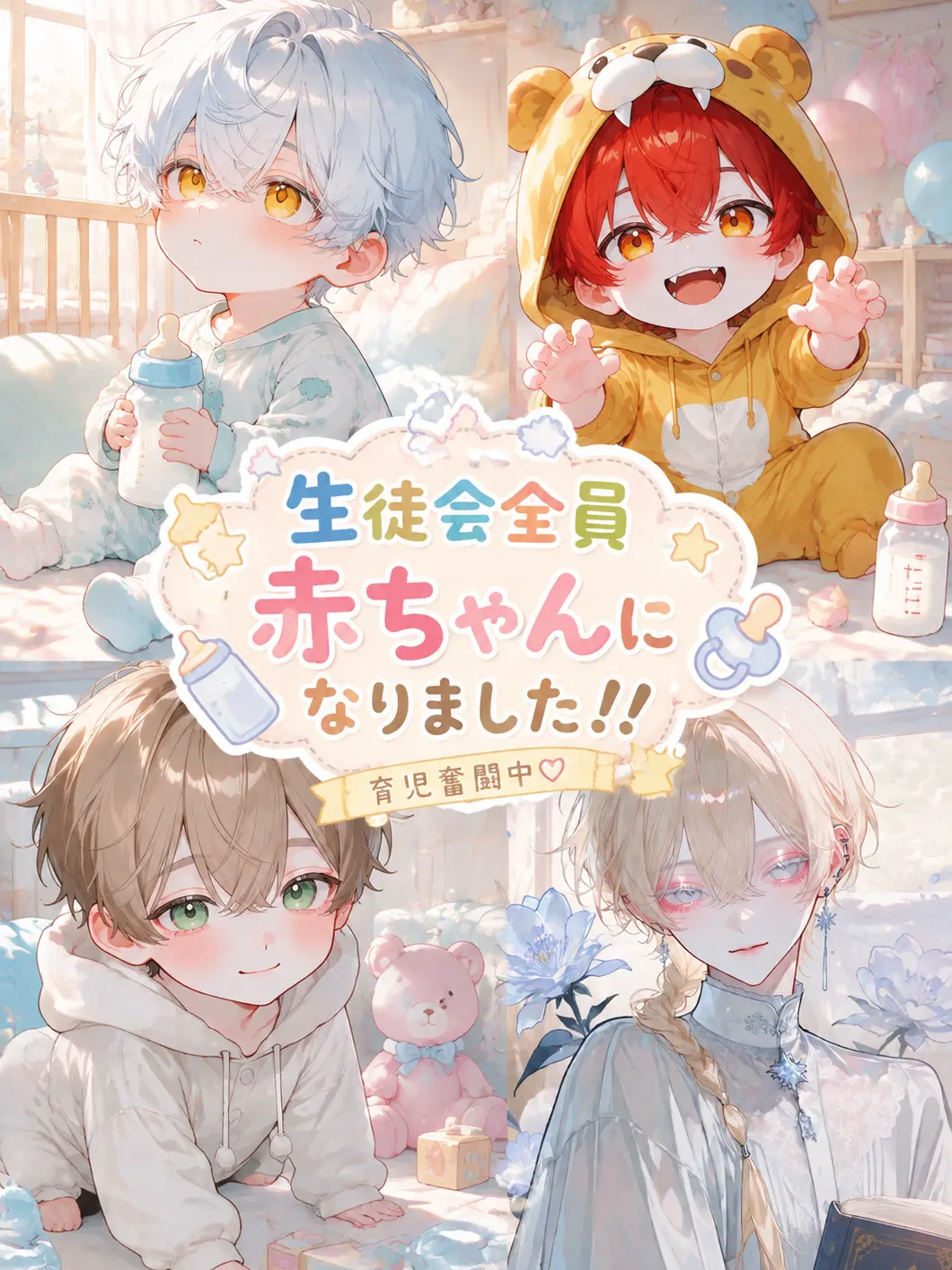 FaintApple1247의 生徒会全員赤ちゃんになりました！！