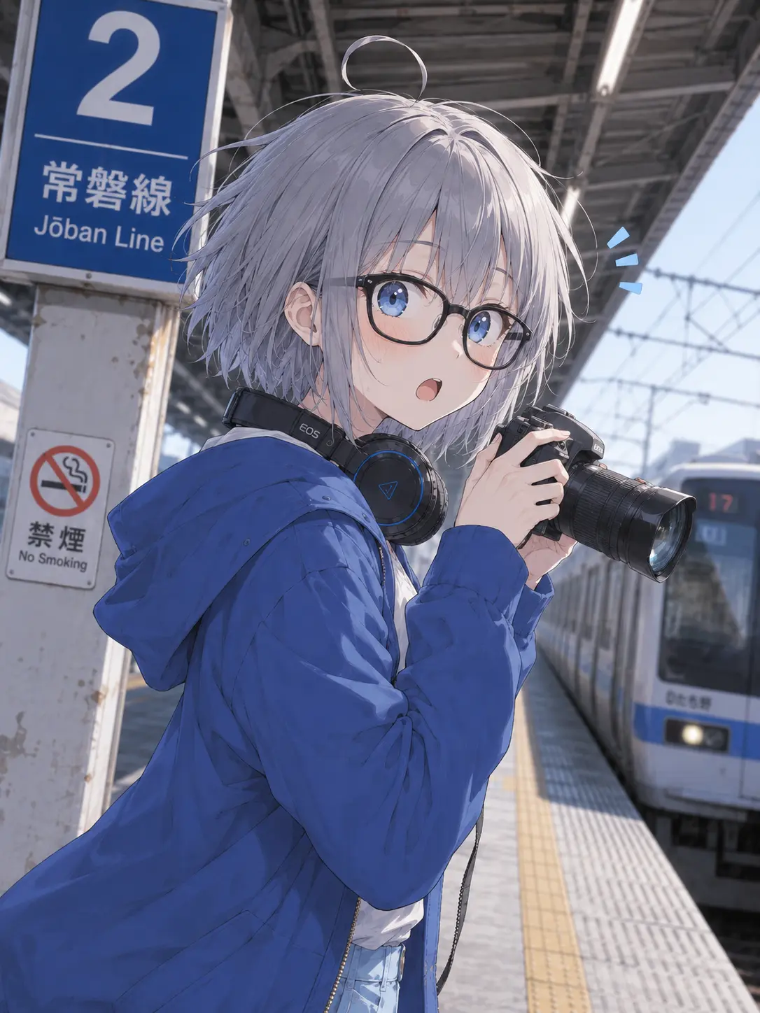 kitunetyan의 自由なおっちょこちょいな女の子
