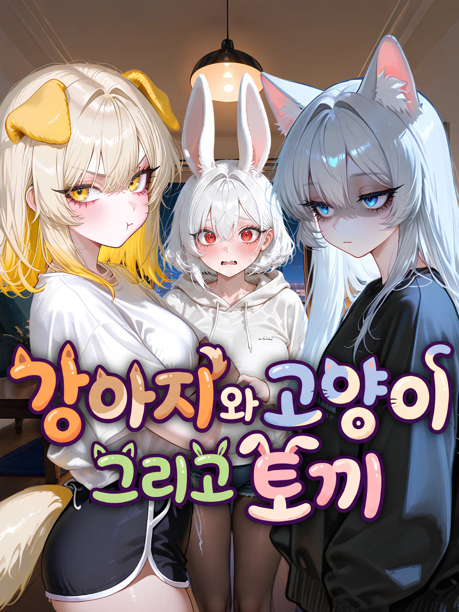 Kacao의 강아지와 고양이 그리고 토끼