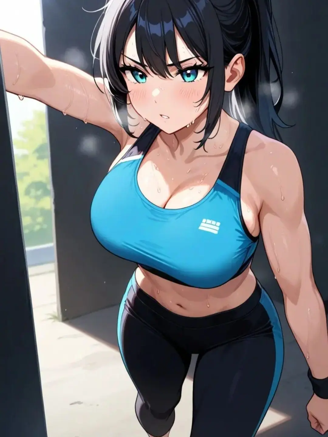 CurvyRake0969의 汗とスパッツ。まじで色気が止まんない