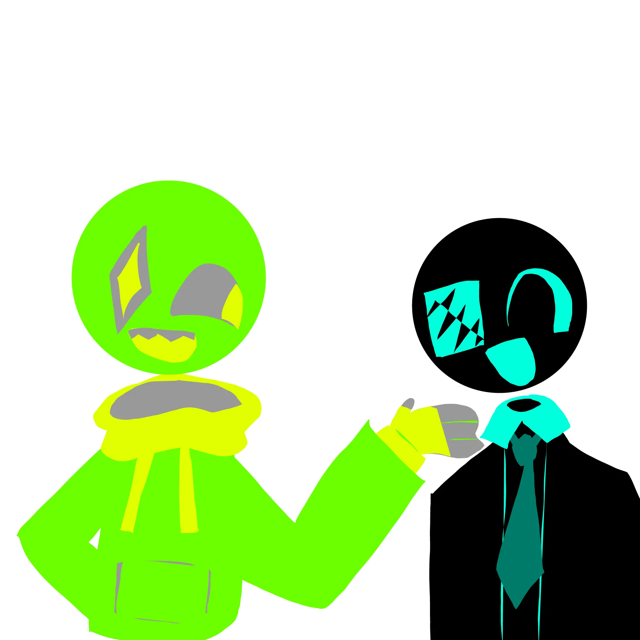 SafeBatik8891의 키츠(자캐1)와 디키(자캐2)