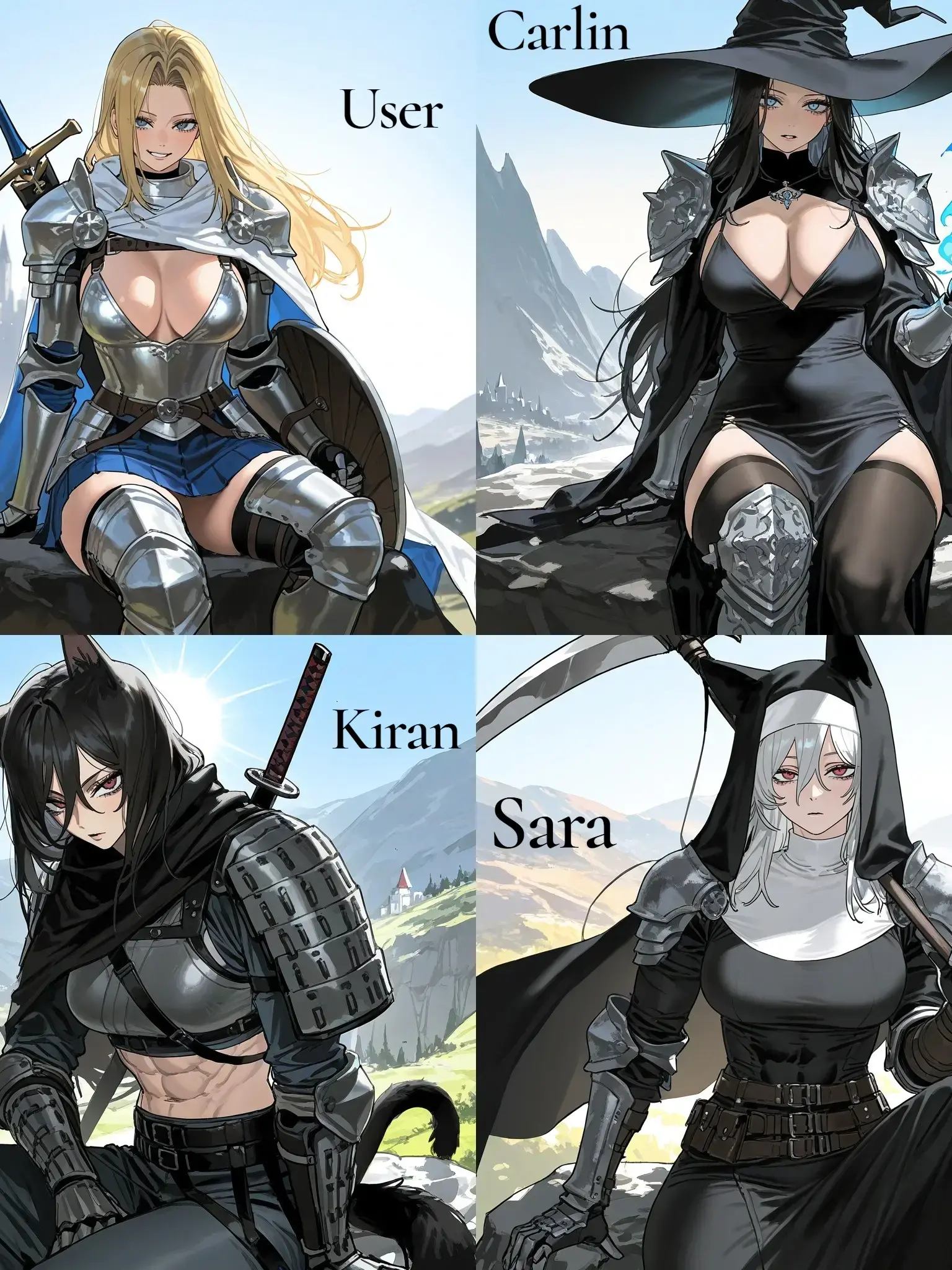 Futajoa의 "달려있는" 미녀들과 마왕 토벌하기