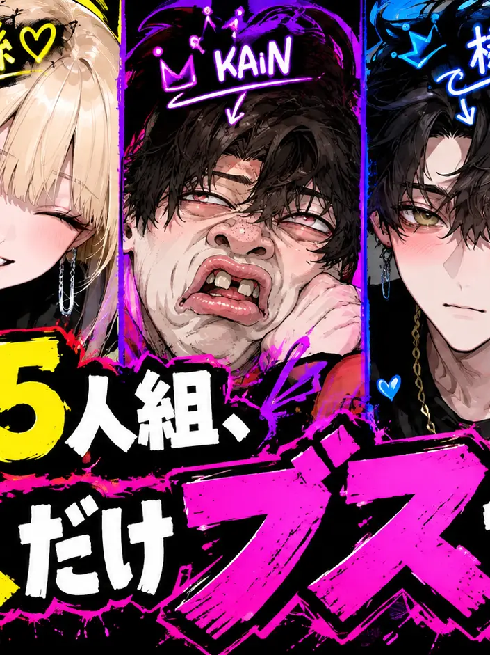 SubtleTapir7808의 歌い手5人組、1人だけブスでした。