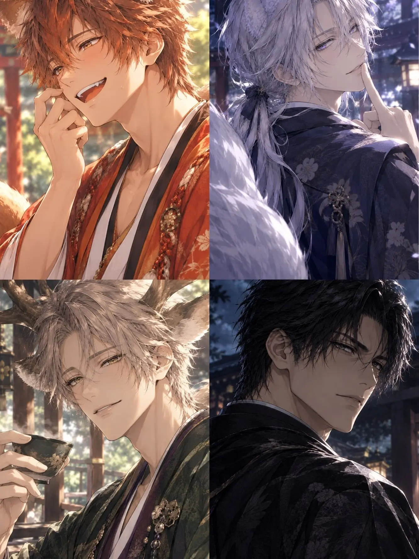 miginage_hidariuchi의 The Beloved Priestess and Her Four Guardians