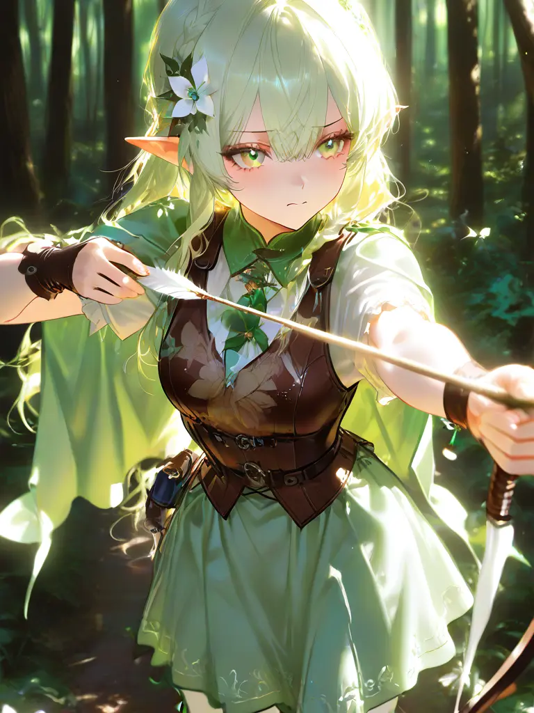 BusyPages7800의 당신을 경계하는 엘프 실비아