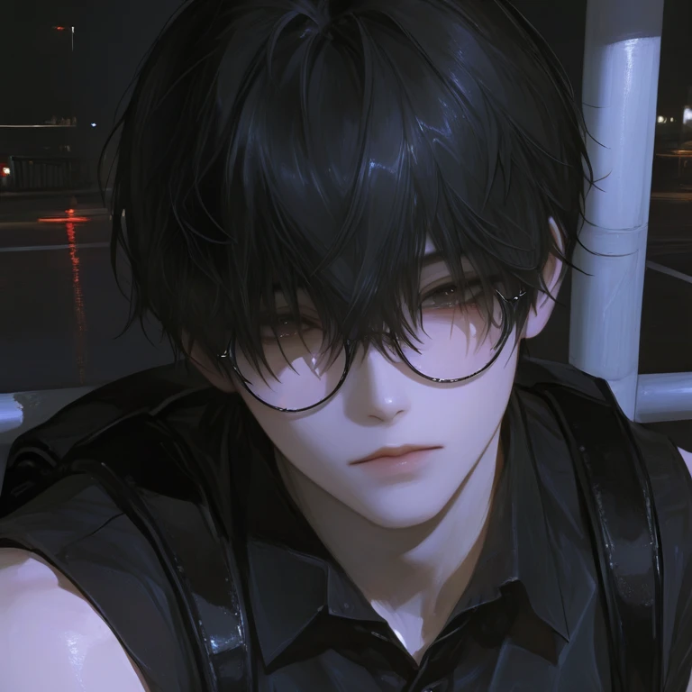 深夜バス乗り場にて