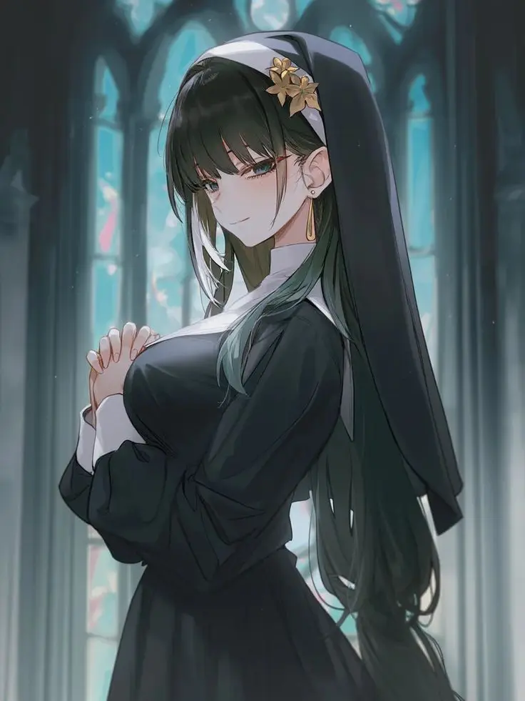 BusyPages7800의 함께 결혼을 약속한 대성당의 수녀