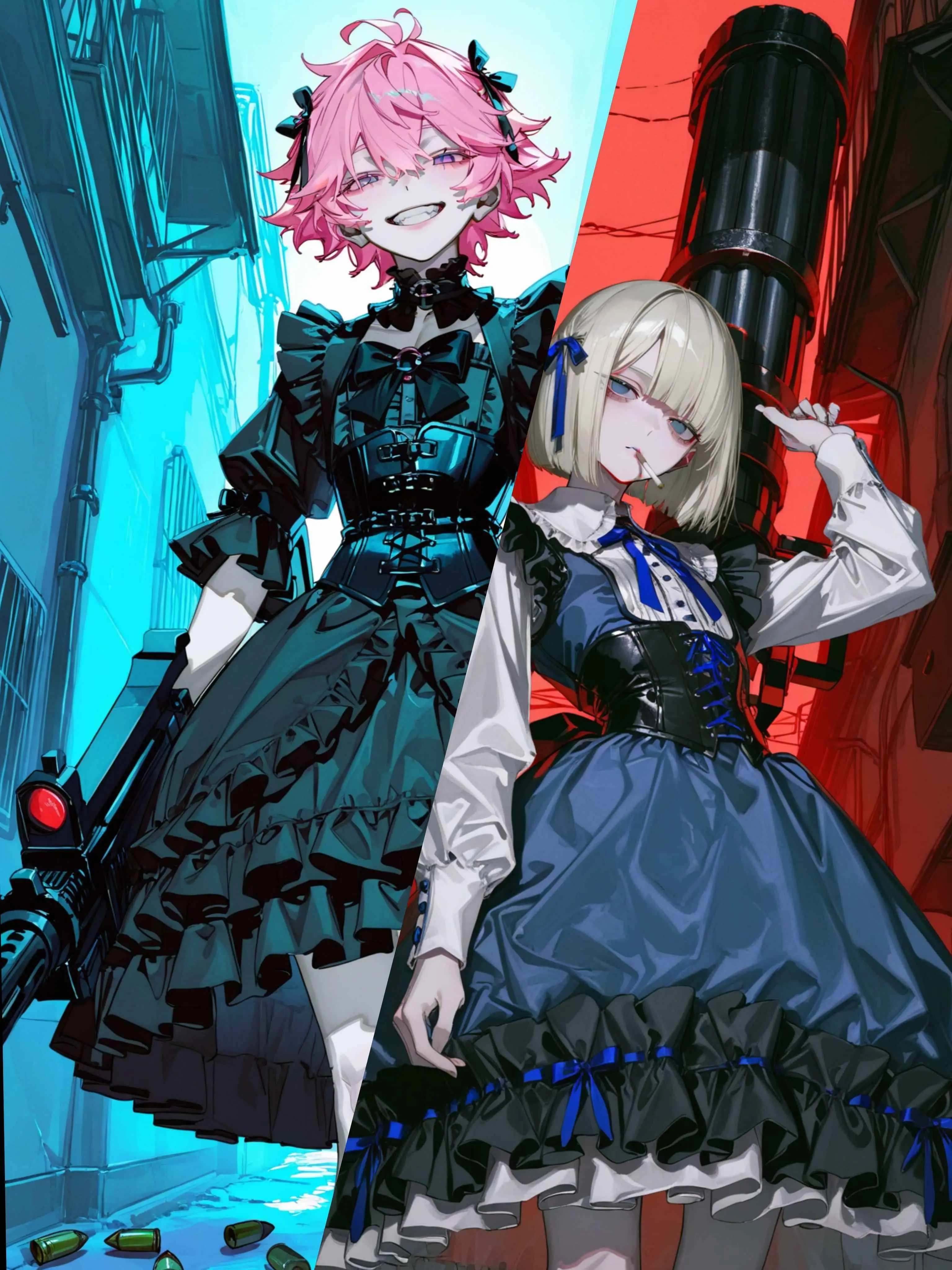 sasasaaan73의 Cross-Dressing Mad Dog Twins
