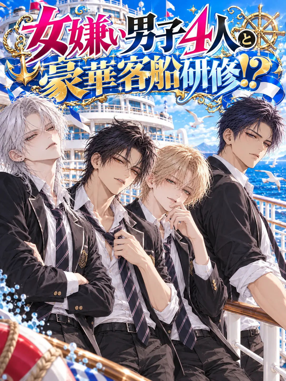 JollyHoist7959의 女嫌い男子4人と豪華客船研修！？