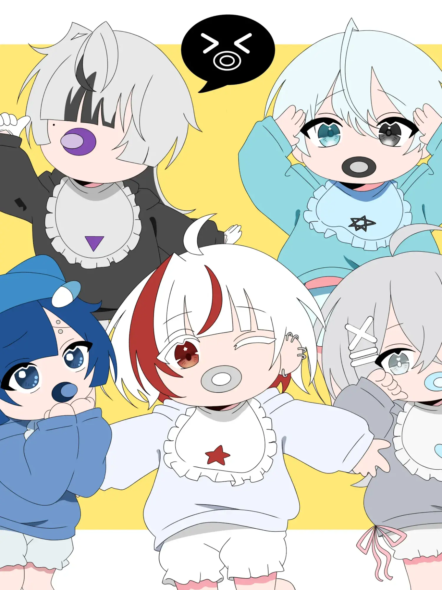 BentWharf0299의 5人の赤ちゃんを立派に育てよう！