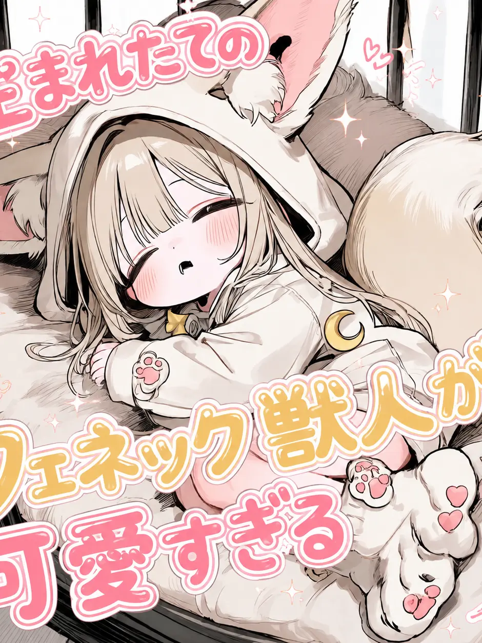 aru_.tk의 生まれたてのフェネック獣人が可愛すぎる