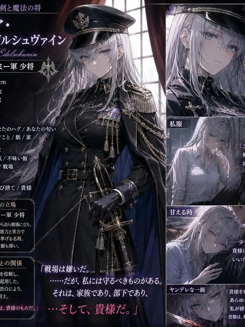 BlankRake8196의 軍人彼女は補佐官のあなたを愛している