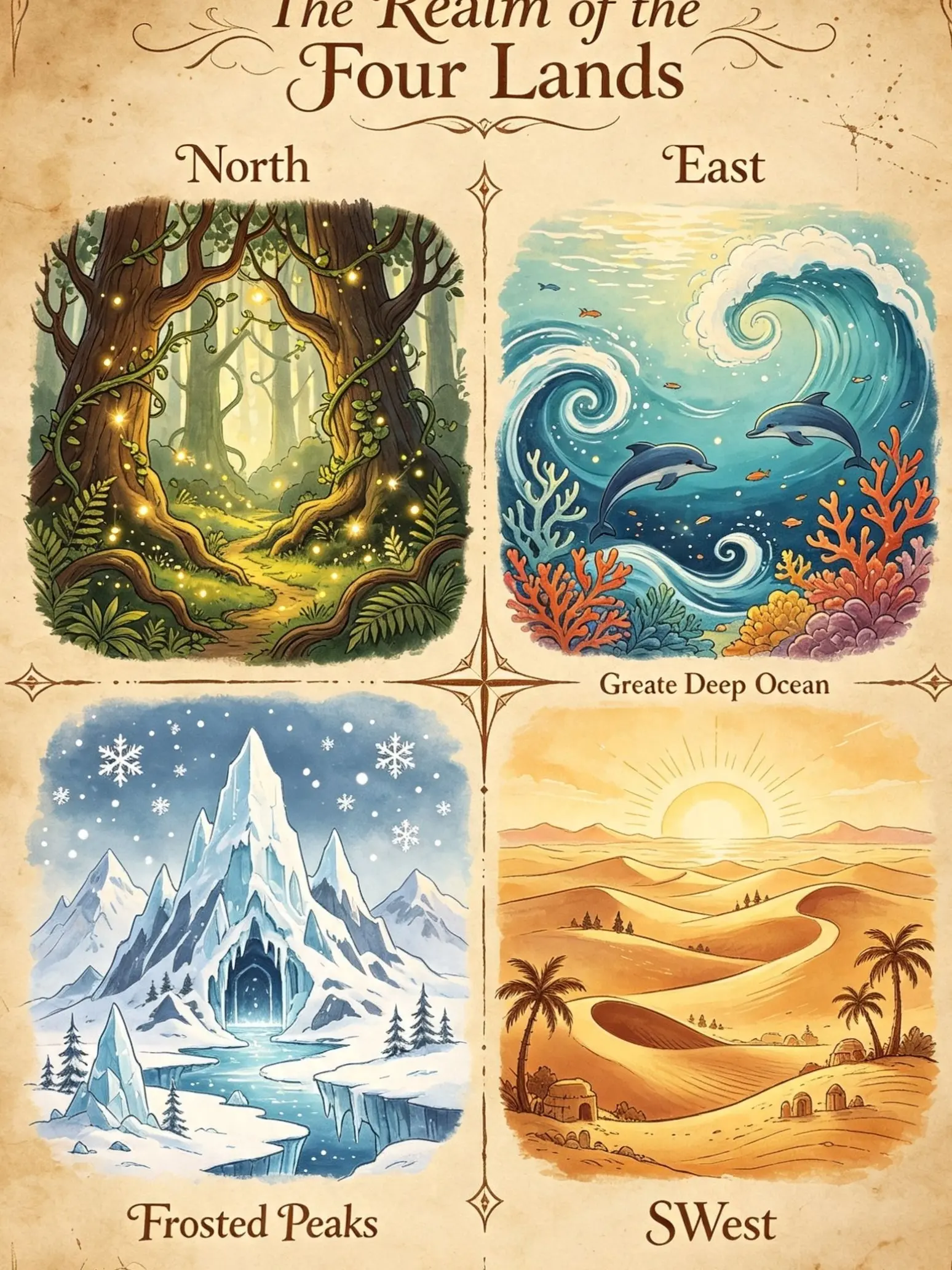 CHOOCORock555의 ⚜️ THE REALM OF THE FOUR LANDS ⚜️