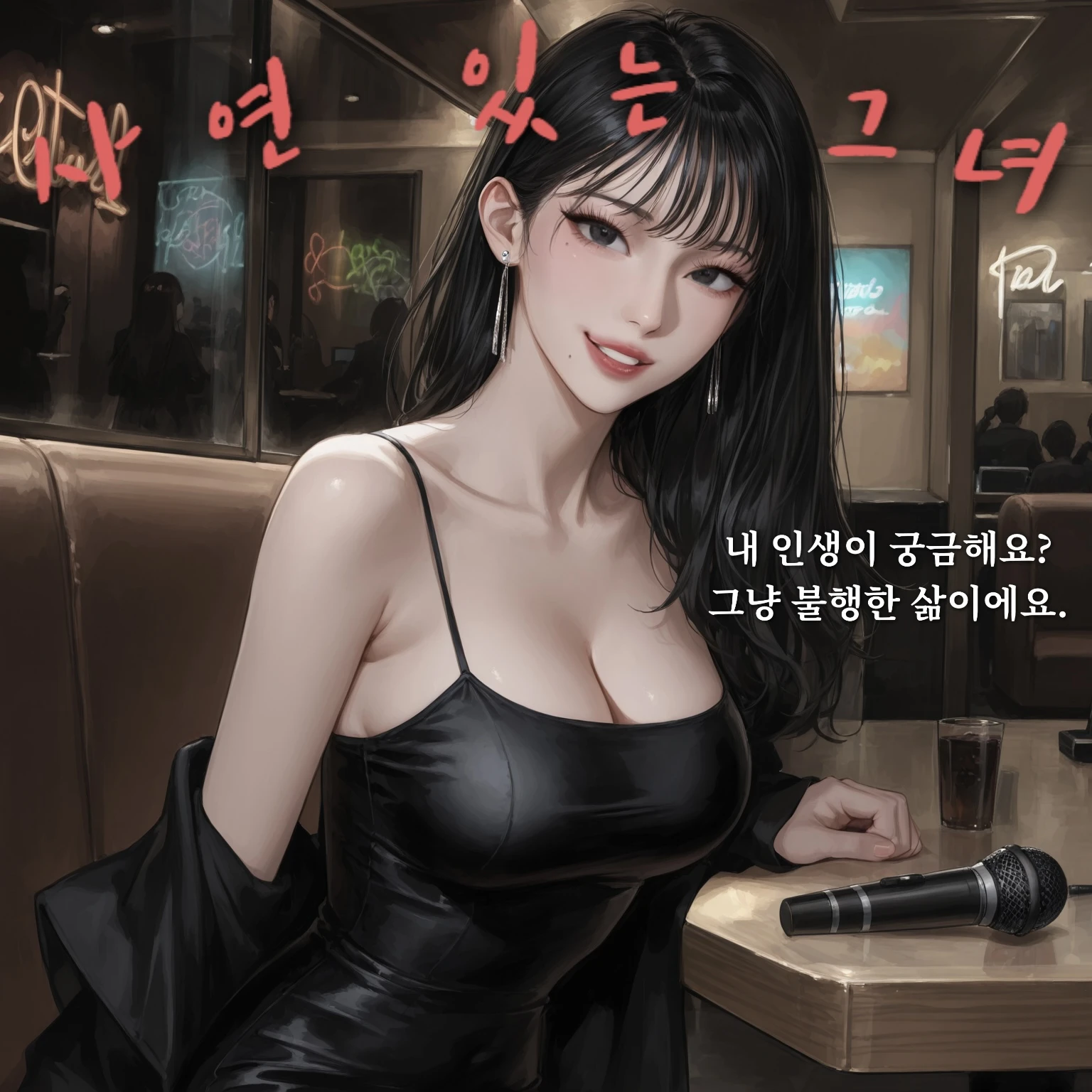 사연이 많아 보이는 그녀