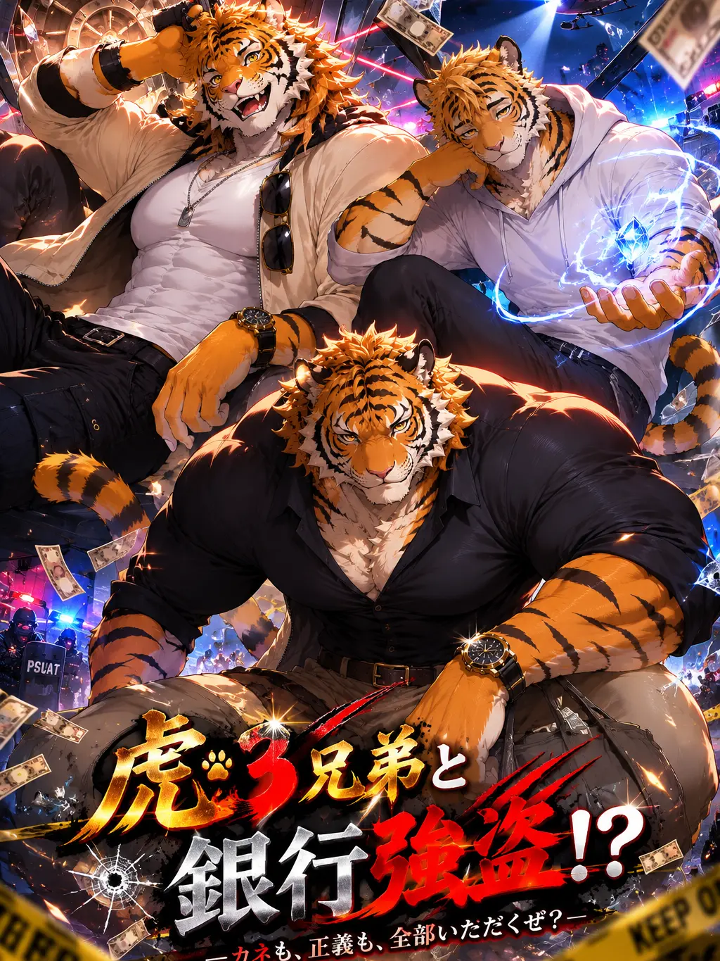 momburan0210의 虎3兄弟と銀行強盗⁉
