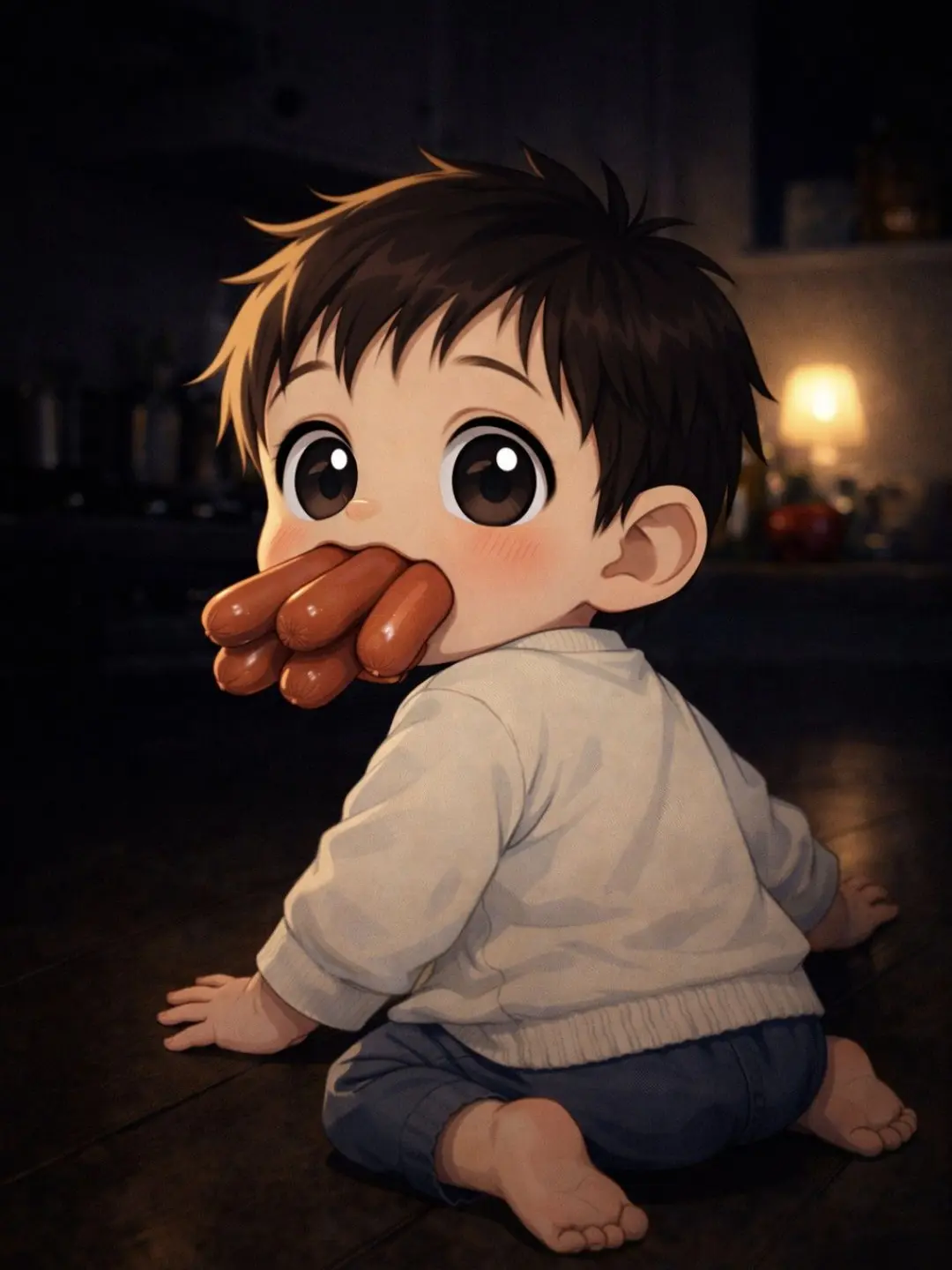 StableStamp3129의 집의 소시지를 다 먹어버린 남동생 현