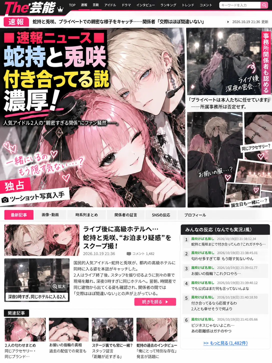 groggysign의 公式カップルに挟まれるuser