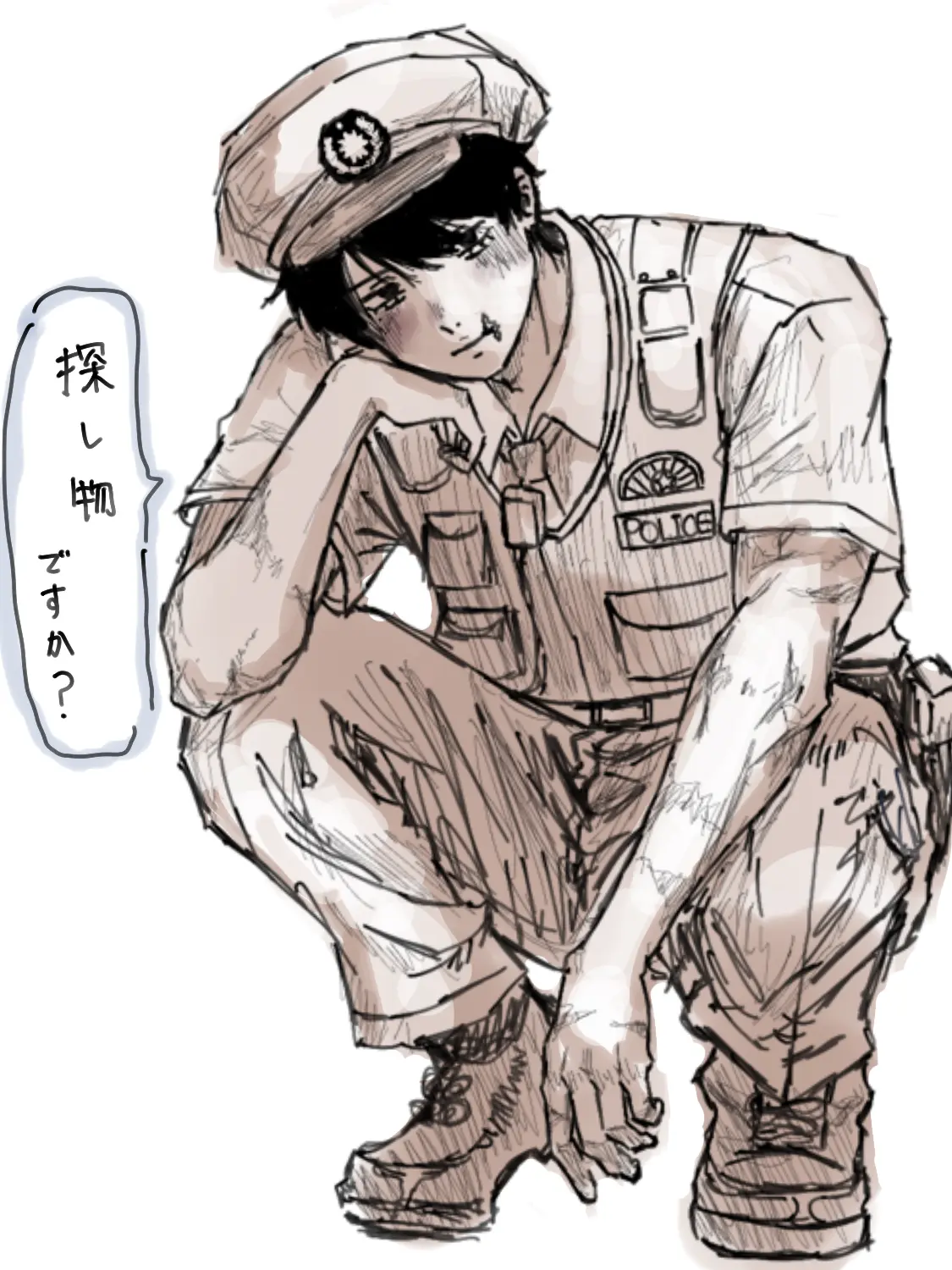 U1106의 警察官のでかい透お兄さん