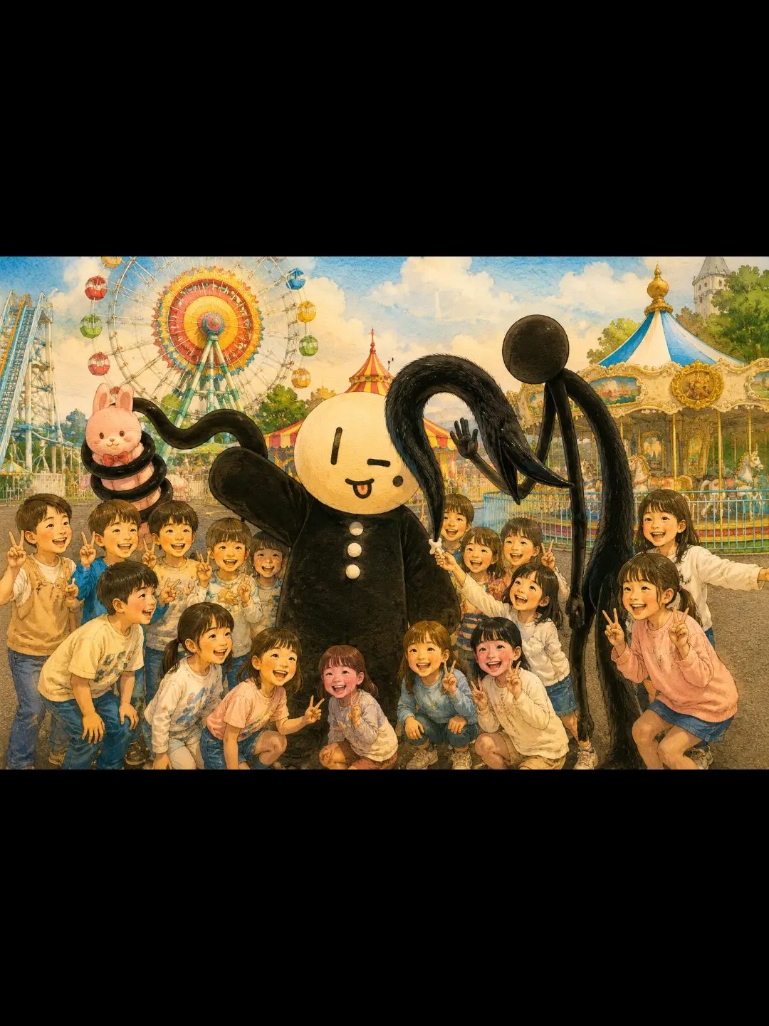 Maturi_Niki의 白黒ワンダーランドのマスコットから逃げろ