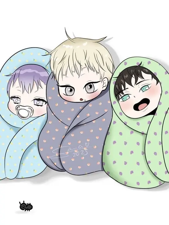 Igxitditdiyffiy의 집앞에 세명의 아기가 있었다